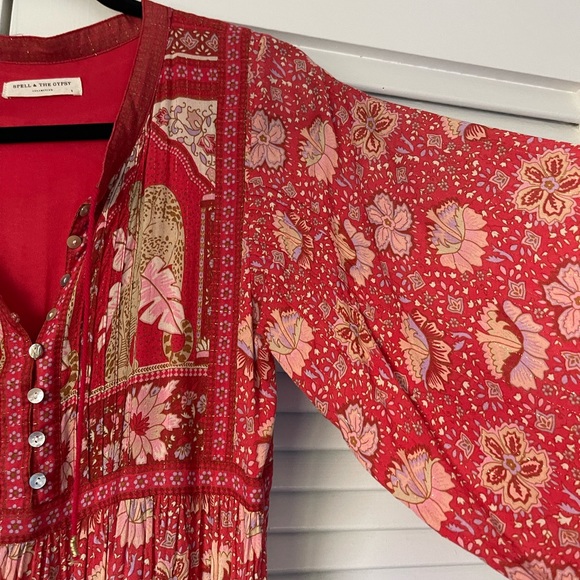 🦄 SPELL Poinciana Gown in Red 🦄 - Picture 5 of 15